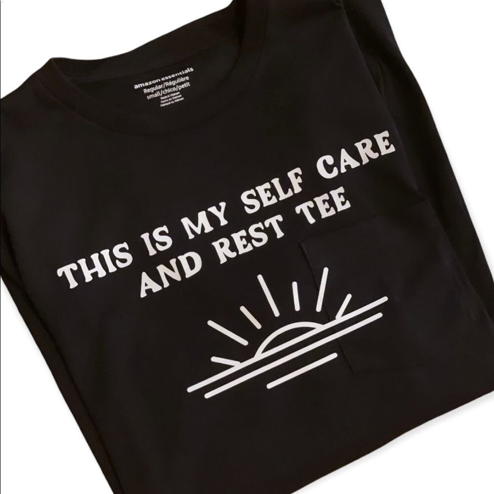 NWT Wool + Pepper Co. Self Care Pocket Tee